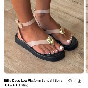 Deco Low Platform Sandal - Bone